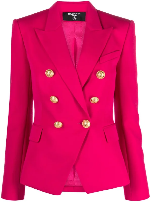 women's elegant cape coat -Balmain Women's Jackets pink