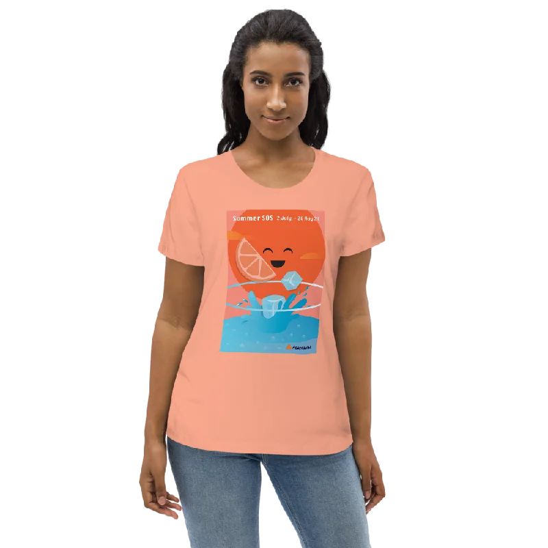 breathable workout top for women -Women's Printed T-shirt - Adaptavist Summer SOS Splash Design