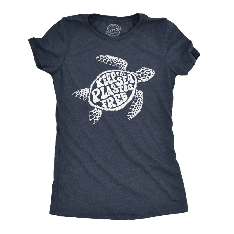 ladies' lightweight summer top -Keep The Sea Plastic Fre Women's T Shirt