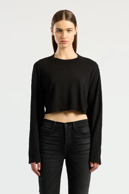 elegant embroidered top for women -Tokyo Crop Shirt