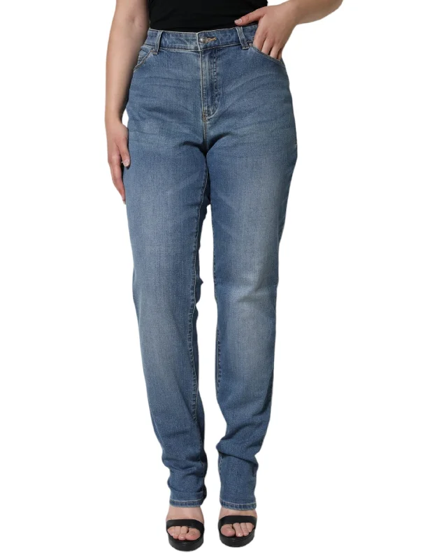 wide-legged retro jeans for ladies -Emporio Armani  Washed High Waisted Skinny Women  Women's Jeans (Pre-Owned)