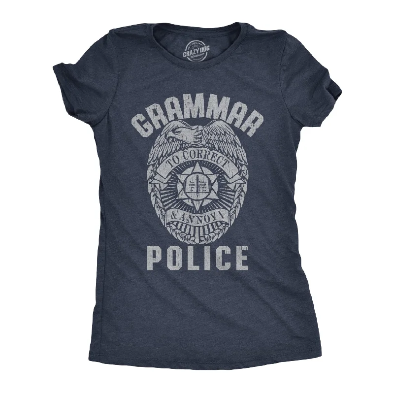 women's silky satin blouse -Grammar Police Women's T Shirt