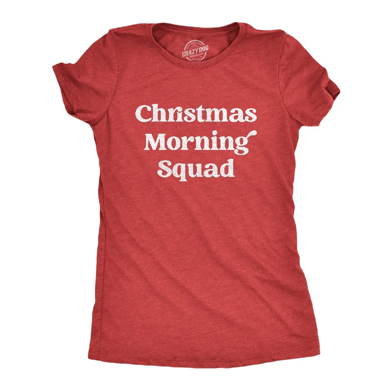 women's embroidered boho blouse -Christmas Morning Squad Women's T Shirt