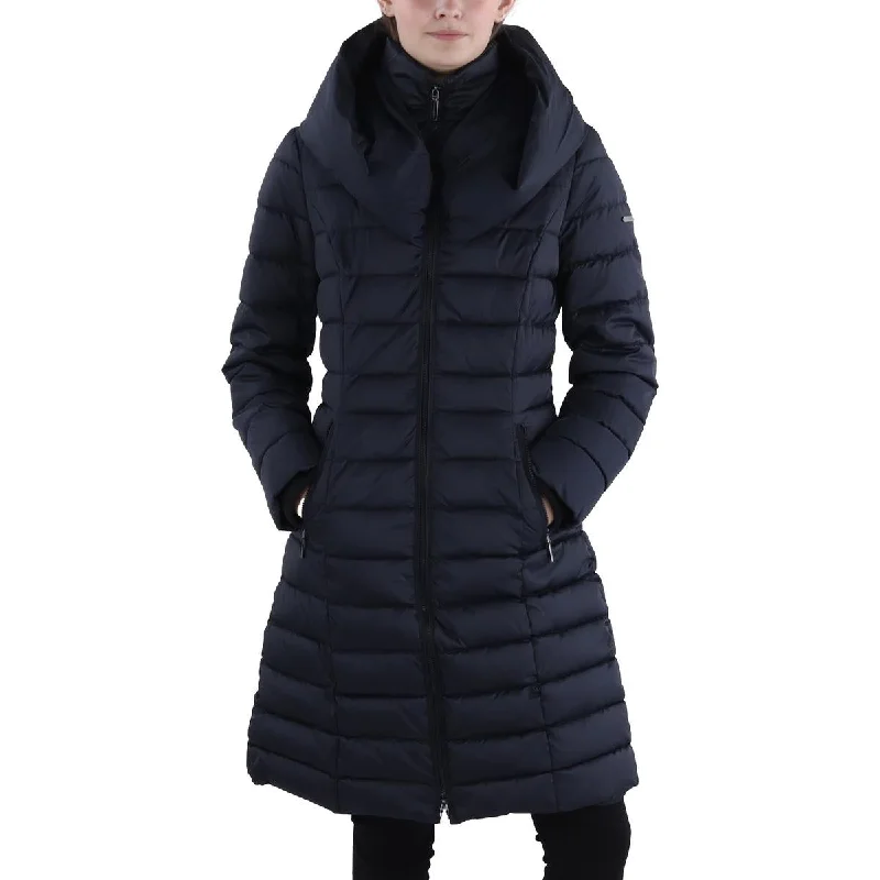 women's classic pea coat -Womens Hooded Long Parka Coat