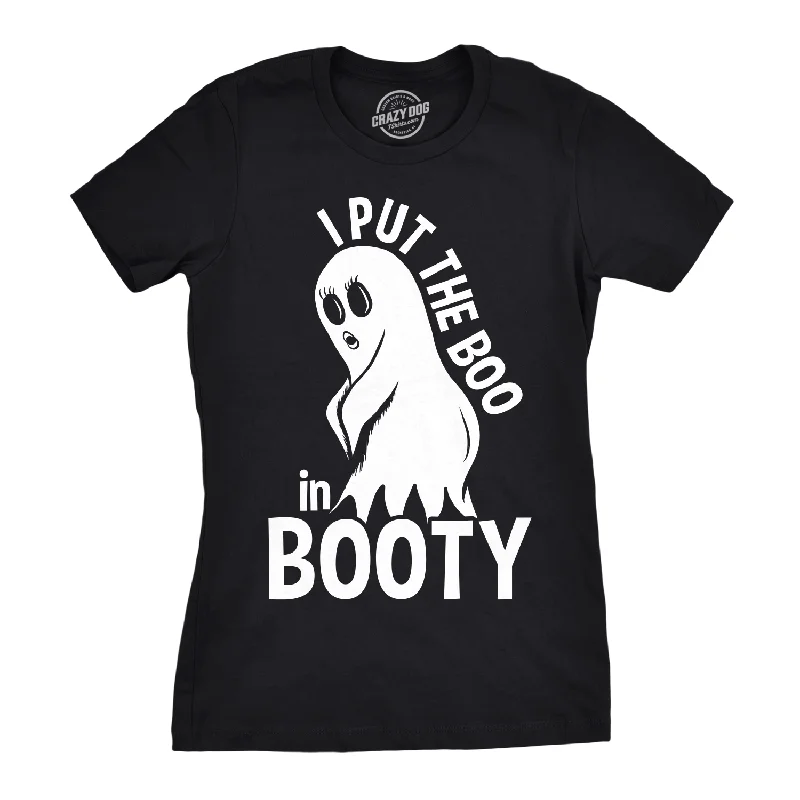 stylish ruffle blouse for women -I Put The Boo In Booty Women's T Shirt