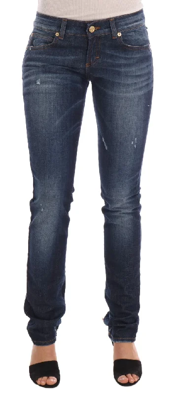 women's fold hem relaxed jeans -John Galliano Stylish Skinny Low Rise  Women's Jeans