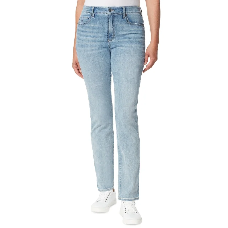 comfy mid-rise casual jeans for women -Gloria Vanderbilt Women's Amanda Slim Jeans Blue Size 10