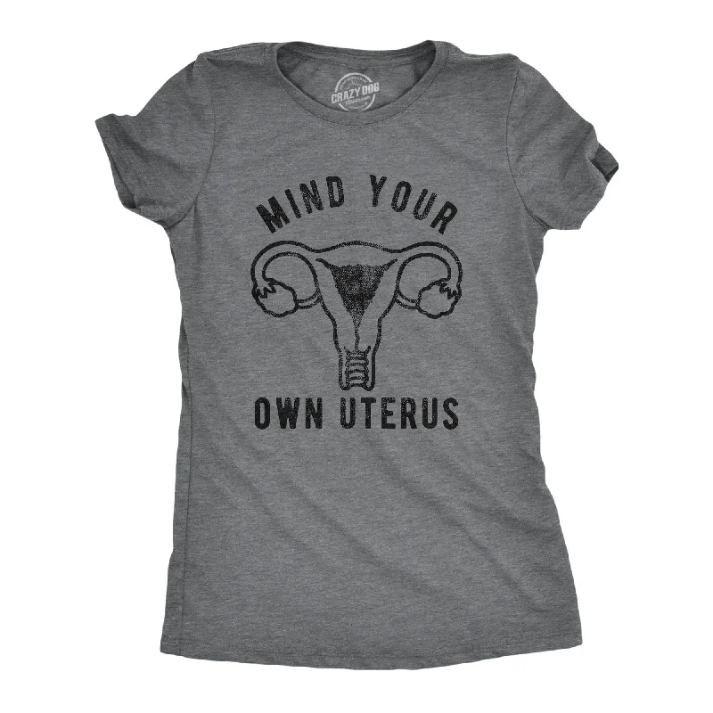 classic polo collar blouse for women -Mind Your Own Uterus Women's T Shirt