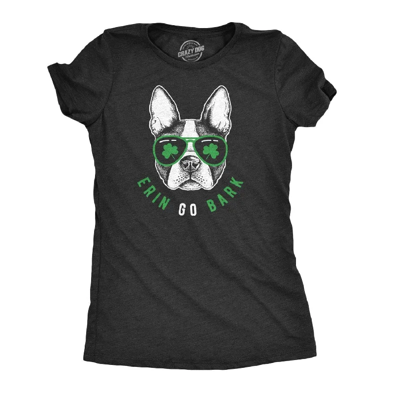 soft waffle-knit top for ladies -Erin Go Bark Women's T Shirt