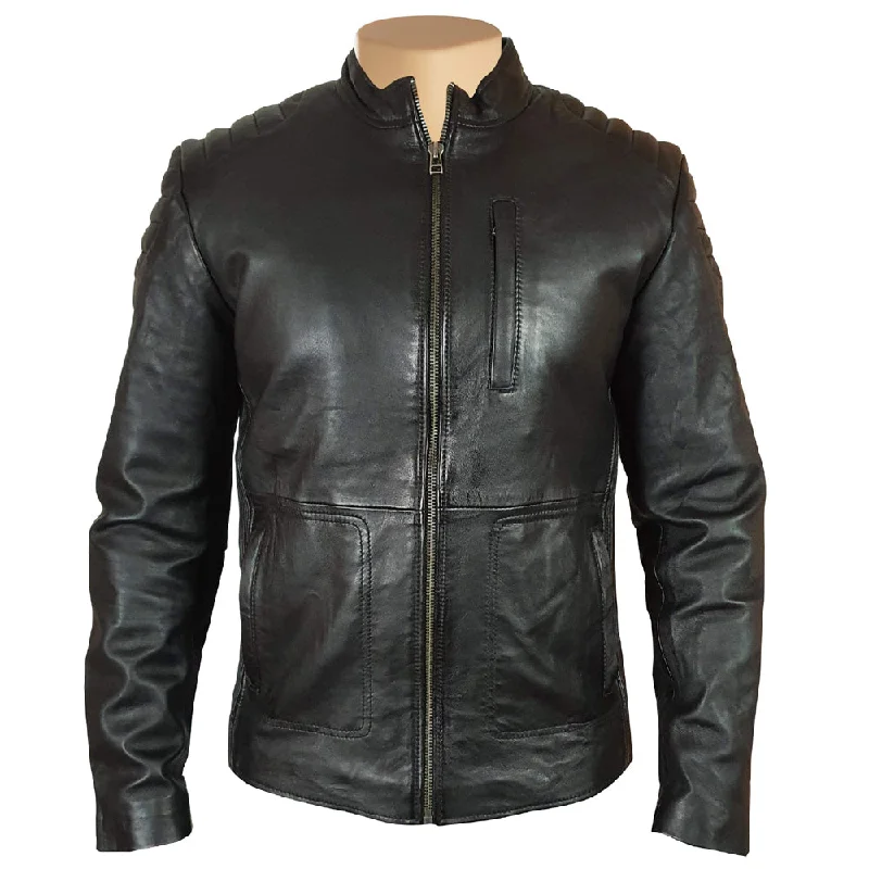 stylish leather jacket for women -Cleve's leather jacket with Stretch Leather