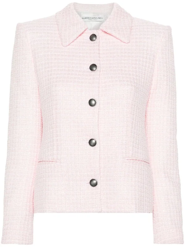 women's travel-friendly jacket -Alessandra Rich Women's Jackets Powder