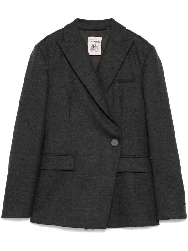 professional work blazer for women -Semicouture Women's Jackets