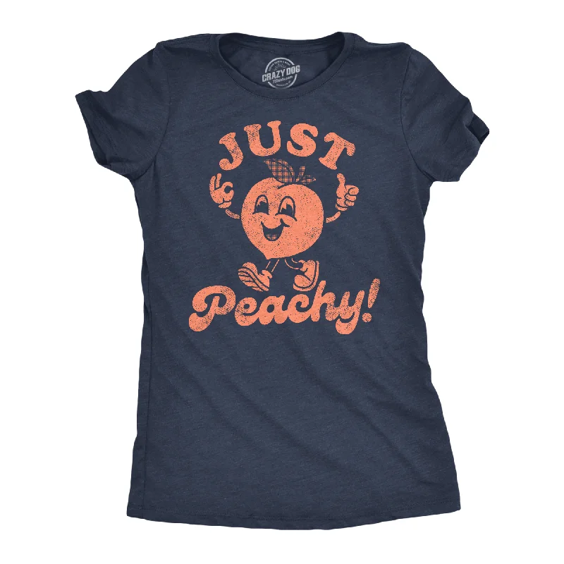 classic collared shirt for ladies -Just Peachy Women's T Shirt