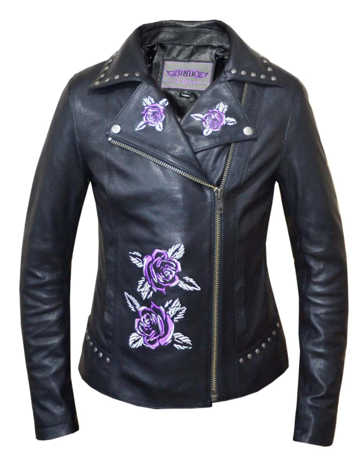 casual oversized shacket for women -6562.17- Women Purple Rose Leather Jacket