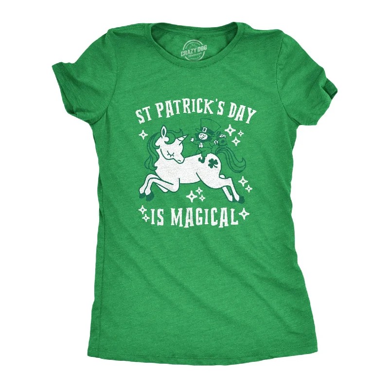 women's sleeveless tank top -St. Patrick's Day Is Magical Women's T Shirt