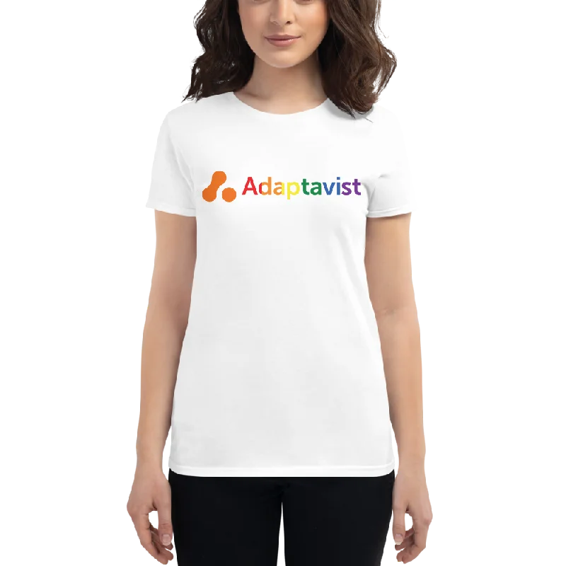 stylish cutout shoulder top for women -Women's Printed T-shirt - Adaptavist Pride Design CB2