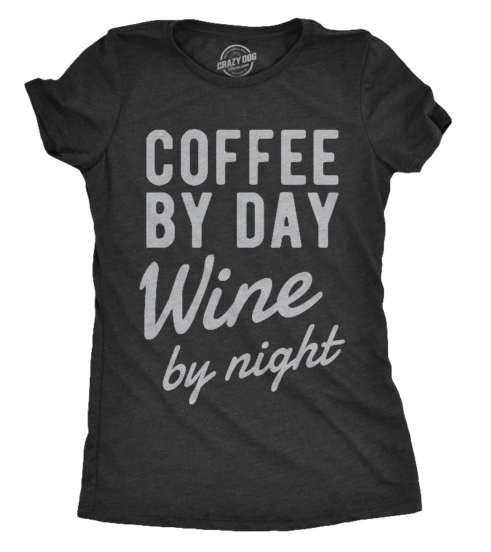 soft-touch modal t-shirt for women -Coffee By Day Wine By Night Women's T Shirt