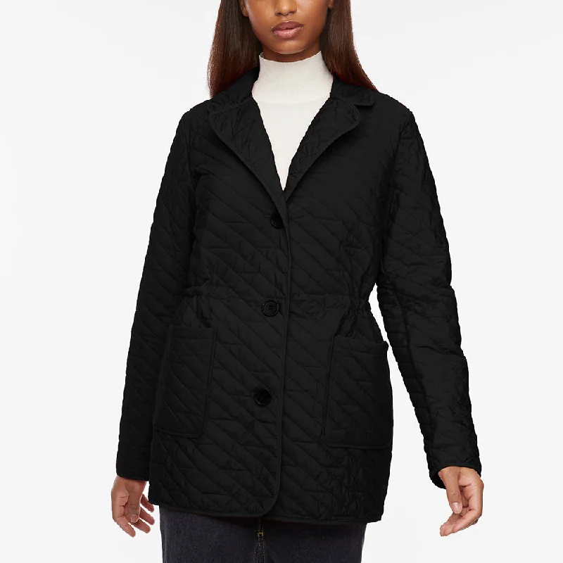 women's classic pea coat -Quilted Blazer