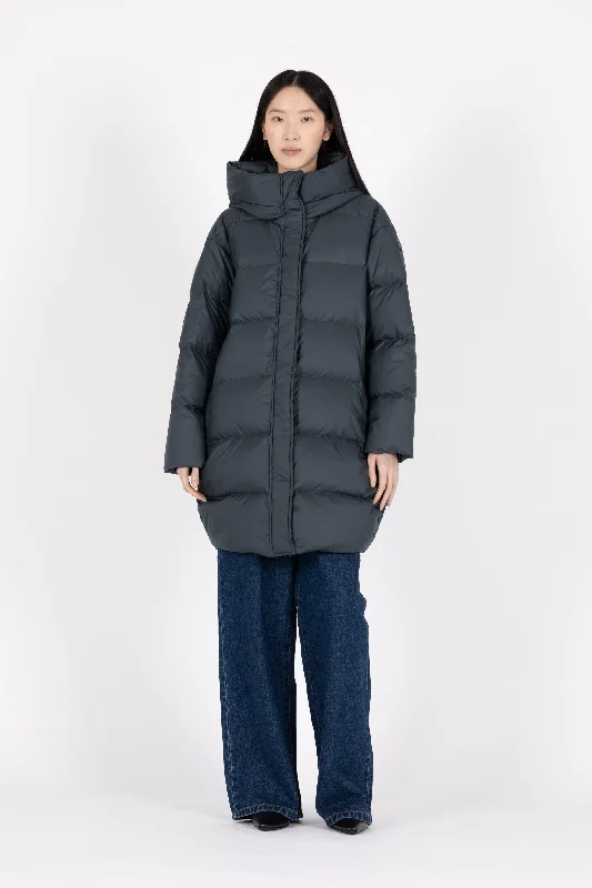 women's mid-length wool coat -DOWN PARKA ILA