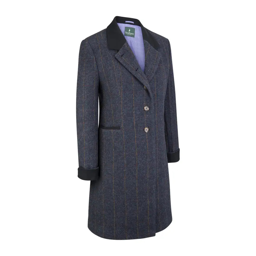 fashionable belted wool coat for women -New Forest Lizzie Tweed Coat