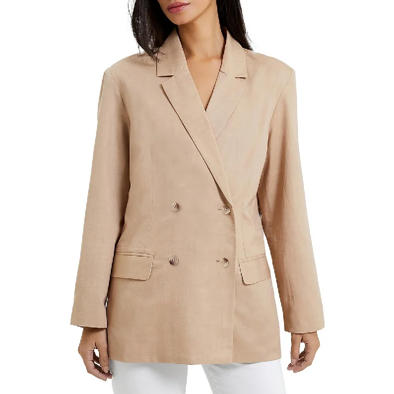 ladies' longline puffer coat -French Connection Womens Alania Office Career Suit Jacket