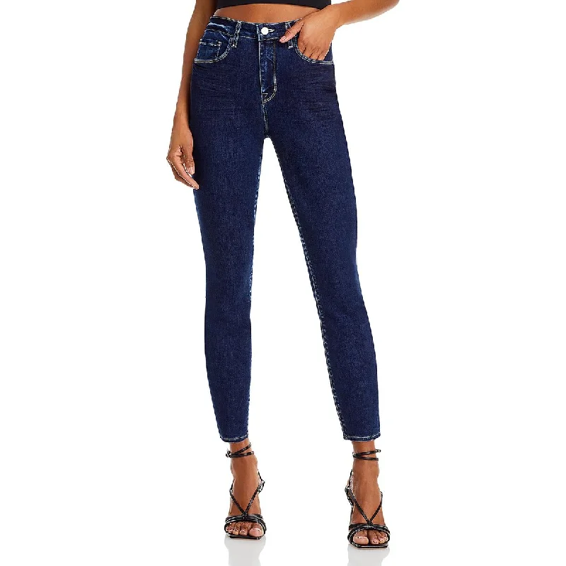 ladies' ankle-length skinny jeans -Womens High Rise Skinny High-Waisted Jeans