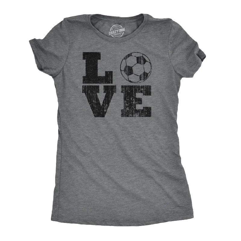 women's sophisticated lace tunic -Love Soccer Women's T Shirt