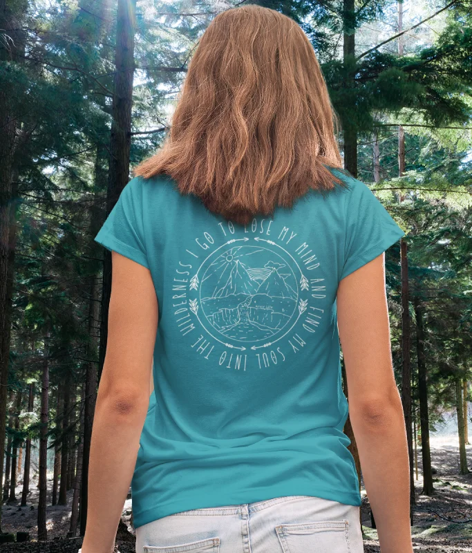 relaxed-fit tunic tee for women -Into The Wilderness Unisex Organic Cotton T-shirt