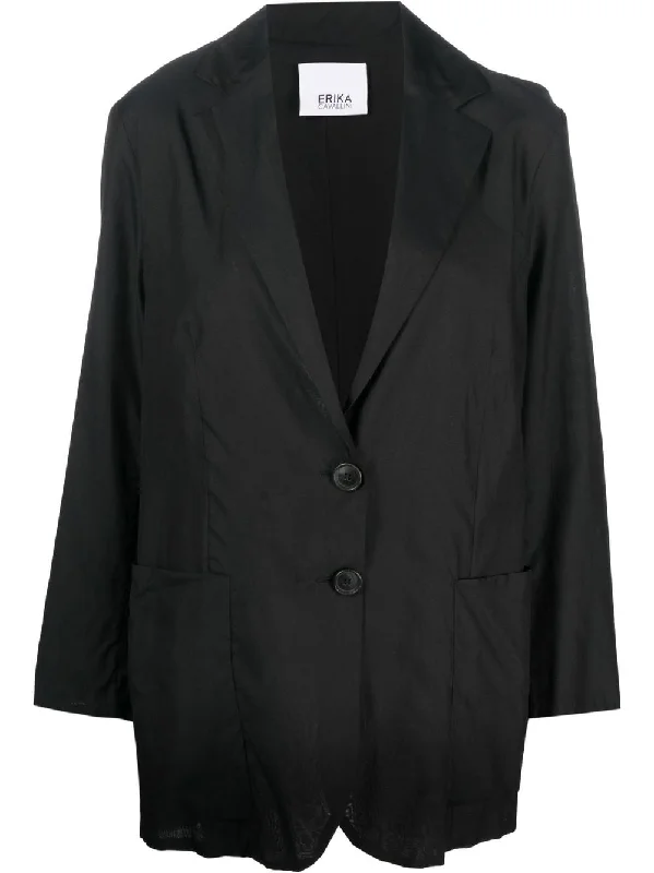 women's mid-length wool coat -Erika Cavallini Semi-Couture Women's Jackets