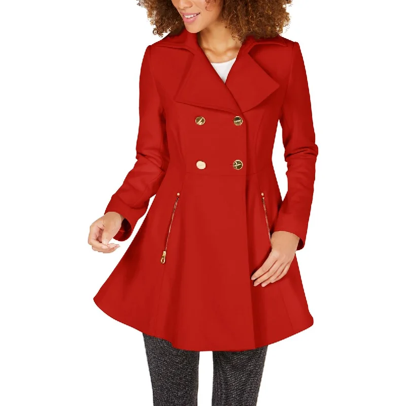 women's reversible coat -Womens Wool Blend Long Wool Coat