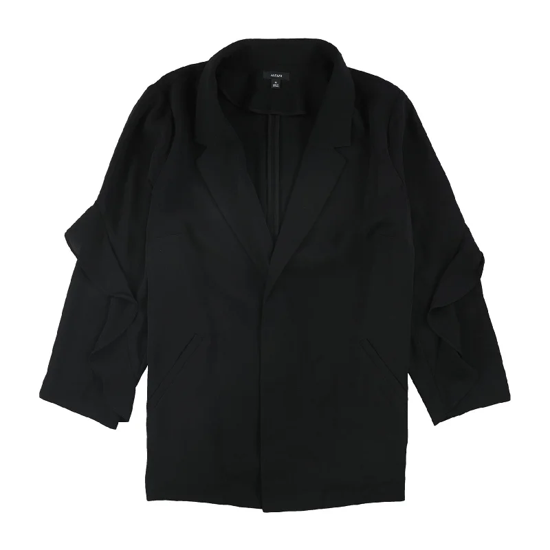 professional work blazer for women -Alfani Womens Flounce Sleeve Jacket