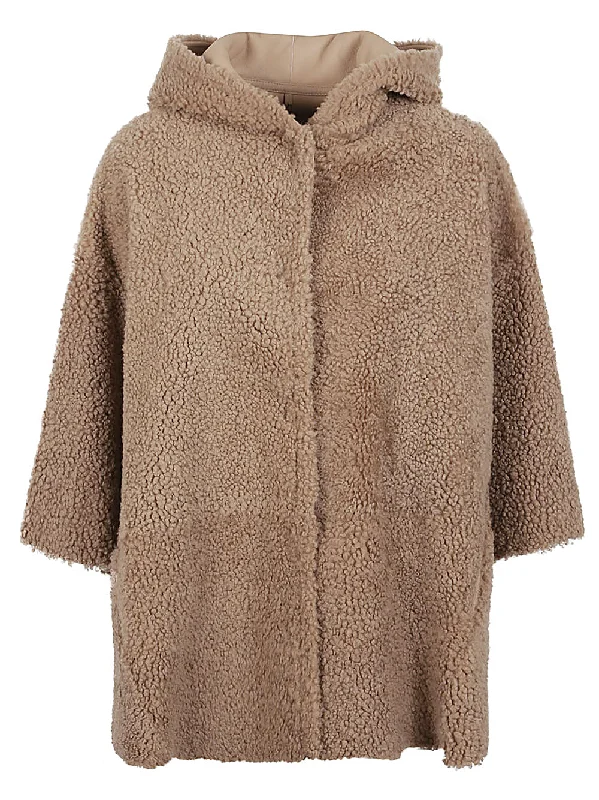 women's reversible coat -Enes Women's Jackets Camel