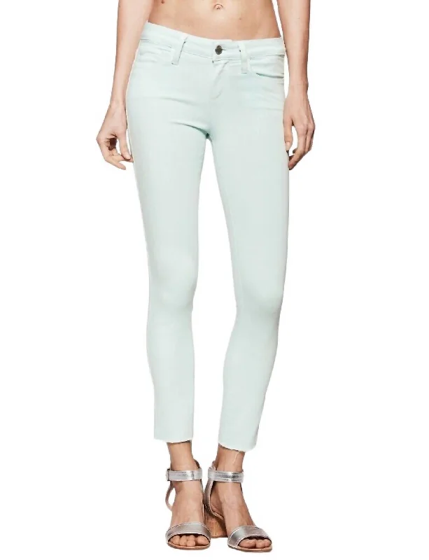 women's denim jogger pants -Verdugo Crop Skinny Jeans In Blue