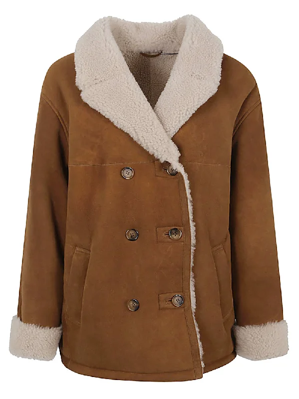 women's oversized corduroy jacket -Enes Women's Coats Camel