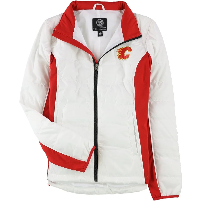 structured blazer jacket for women -G-Iii Sports Womens Calgary Flames Jacket