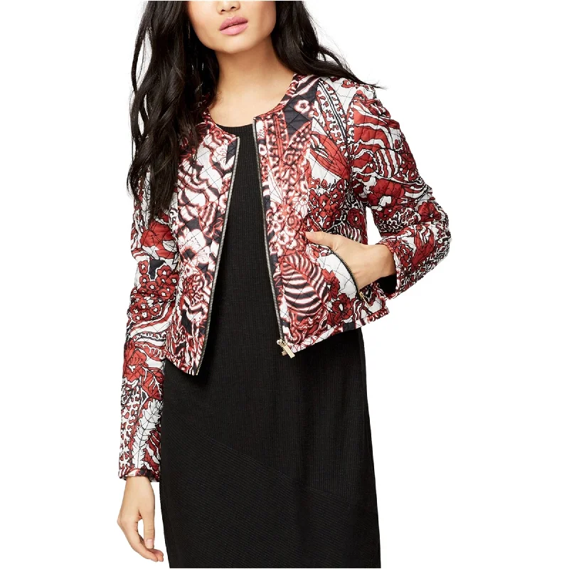 winter parka for women -Rachel Roy Womens Printed Quilted Jacket