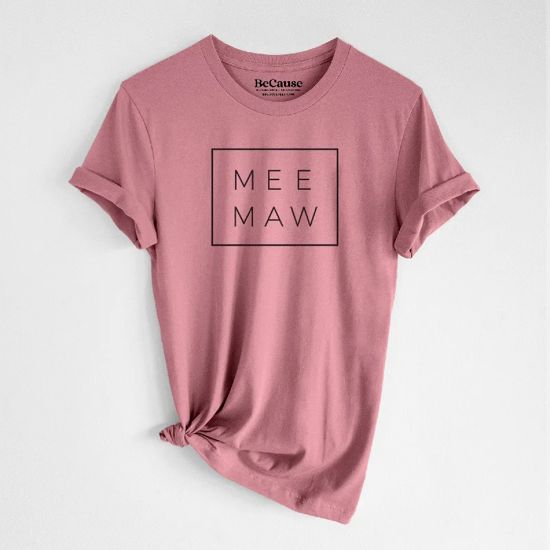 cute peplum blouse for ladies -Mee Maw Boxed - Lightweight 100% Cotton Unisex Crewneck