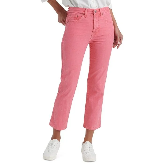 women's paperbag waist jeans -Lucky Brand Women's Authentic Capri Jeans Pink Size 29X29