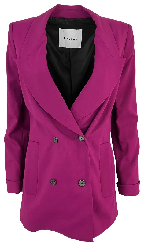 women's relaxed boyfriend blazer -Câllas Vittoria Blazer in Magenta