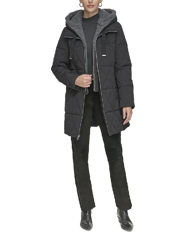 women's hooded winter jacket -Andrew Marc Islee Coat