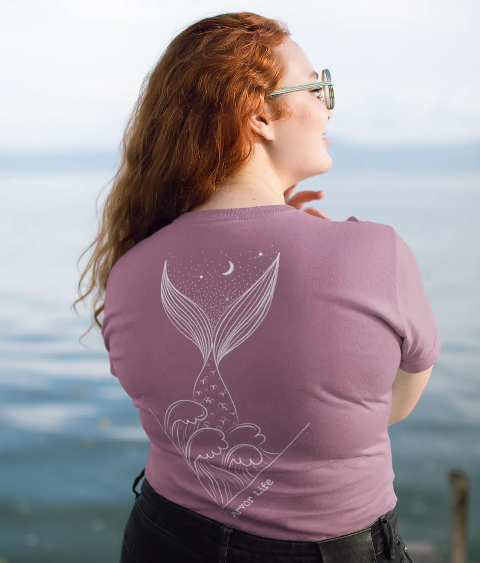 ladies' boyfriend-style shirt -Merfolk Unisex Organic Cotton T-shirt