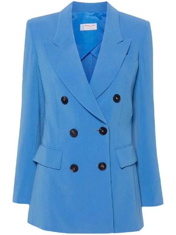 women's belted trench coat -Alberto Biani Women's Jackets blue