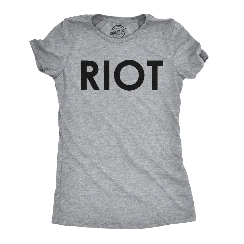 breathable moisture-wicking top for women -RIOT Women's T Shirt