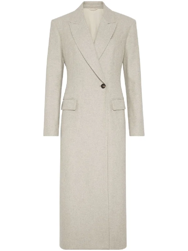 stylish fleece-lined coat for women -Brunello Cucinelli Women's Coats