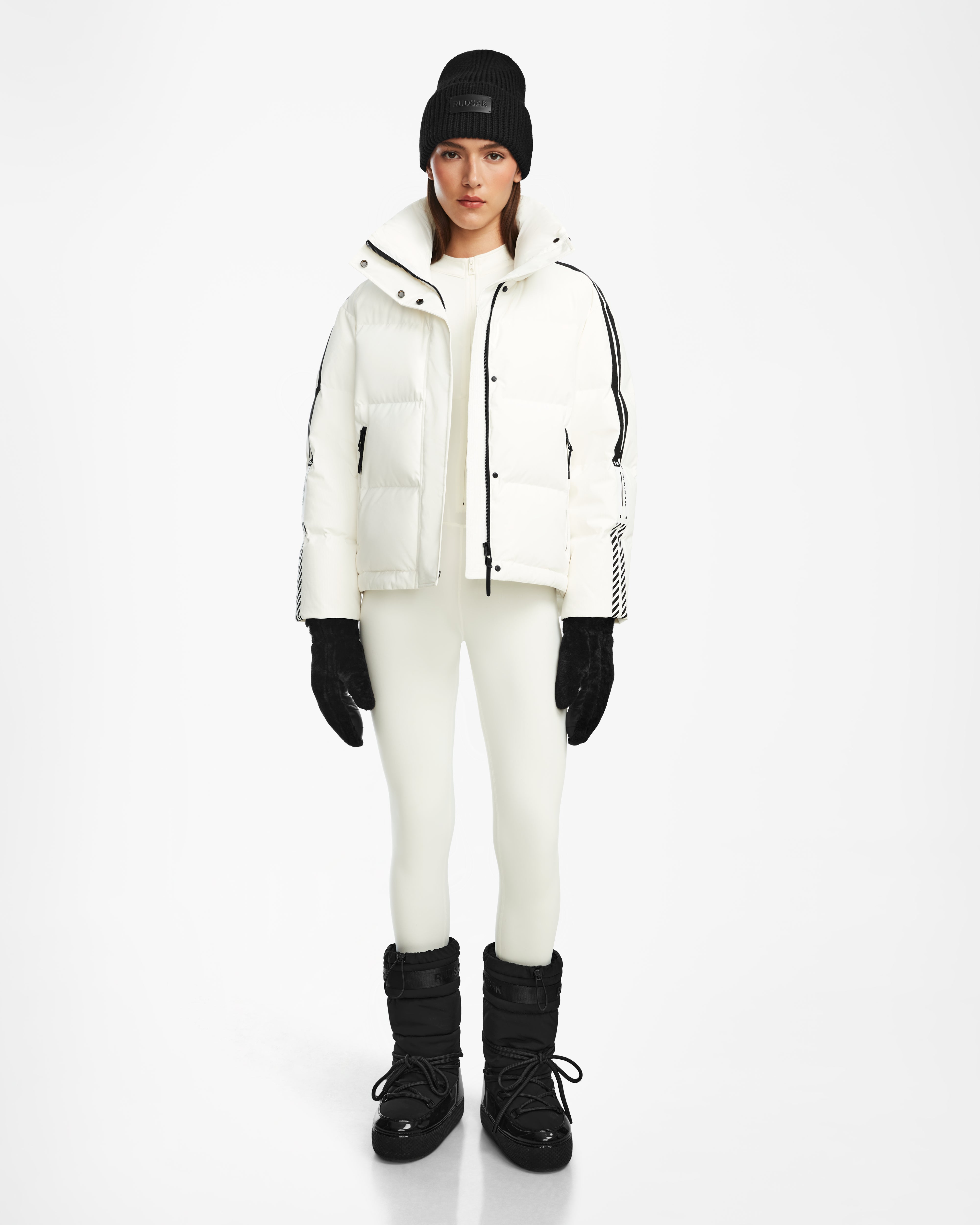 luxury designer winter coat for women -KIMIA - 8124716 Optic White