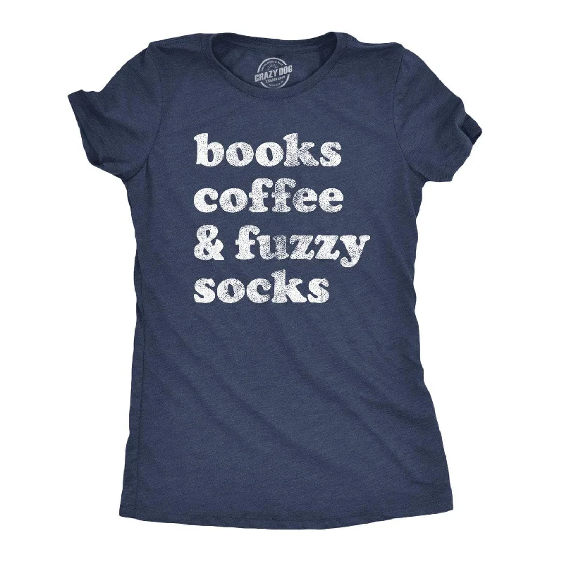 relaxed-fit tunic tee for women -Books Coffee Women's T Shirt