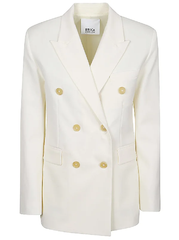 cropped wool blazer for women -Erika Cavallini Semi-Couture Women's Jackets