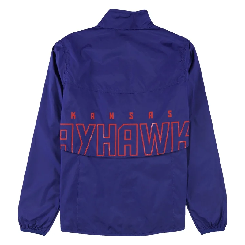 casual coats for women -G-III Sports Womens Kansas Jayhawks Jacket, Blue, Small