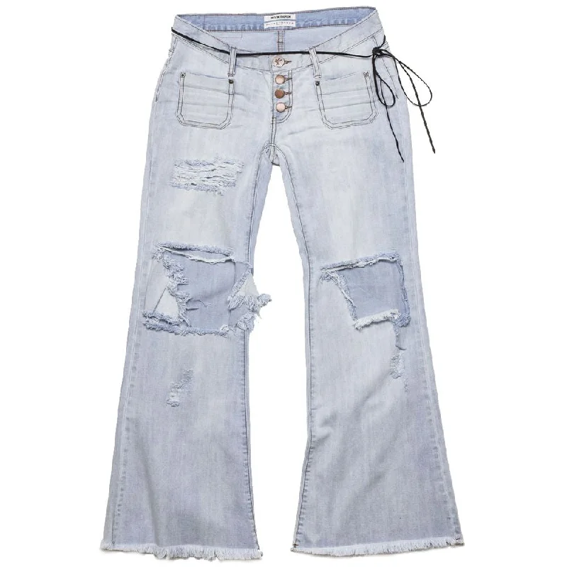 stylish button-up fly jeans for women -One Teaspoon  Cotton Jeans & Women's Pant