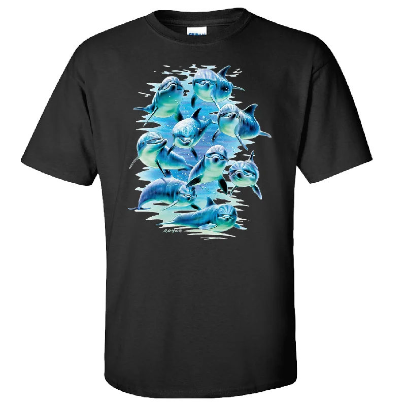 chic pleated detail top for ladies -Royce Dolphin Pod Asst Colors T-shirt/tee